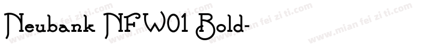 Neubank NF W01 Bold字体转换